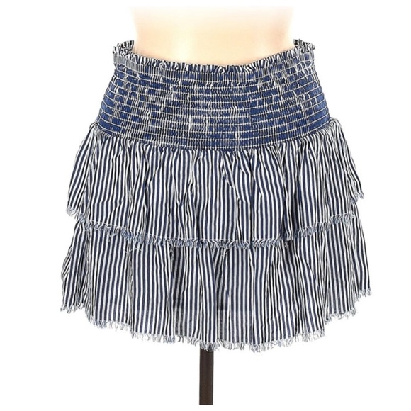 AERIE SMOCKED WAIST MINI SKIRT - Picture 2 of 2